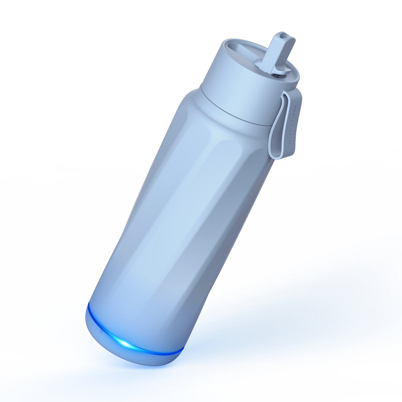 Water bottle with light up reminder fashion