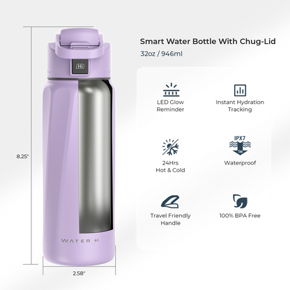 WaterH BOOST Smart Water Bottle 32oz-B003