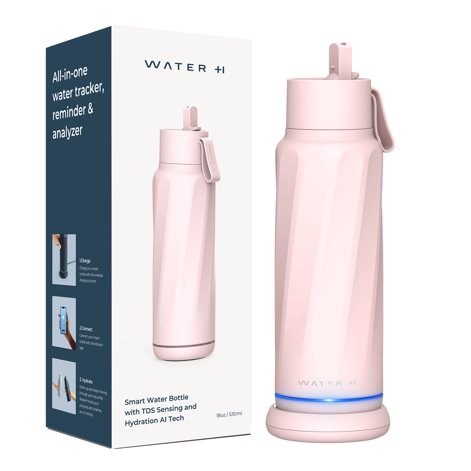 Flip Lid + Straw / Soft Pink