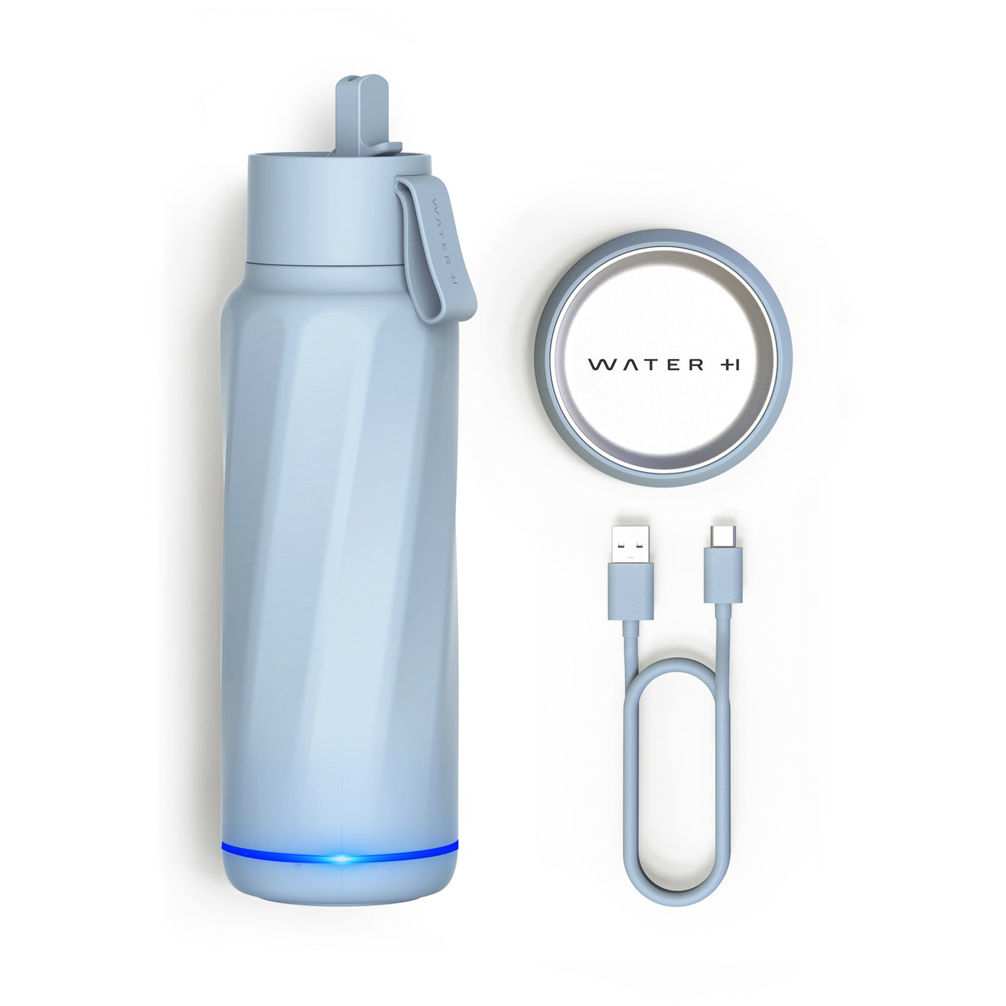 WaterH Vita Smart Water Bottle with Filter – 18 oz | Purifies & Tracks Hydration