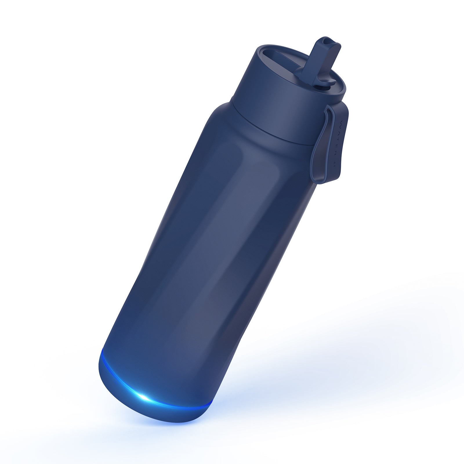 waterh b002 smart water bottle-navy blue